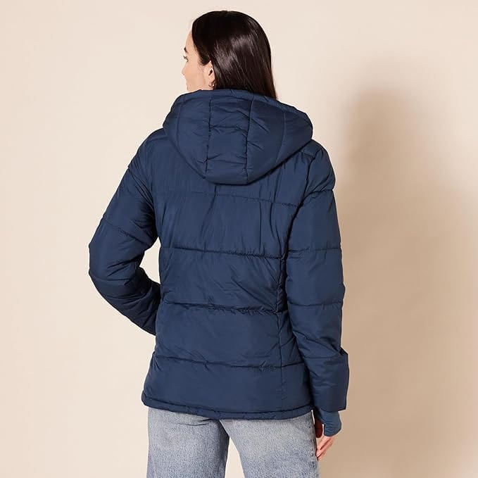 Women's Heavyweight Long-Sleeve Hooded Puffer Coat - Plus Size Available