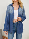 Button Up Long Sleeve Denim Jacket