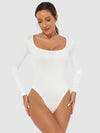 Full Size Scoop Neck Long Sleeve Bodysuit