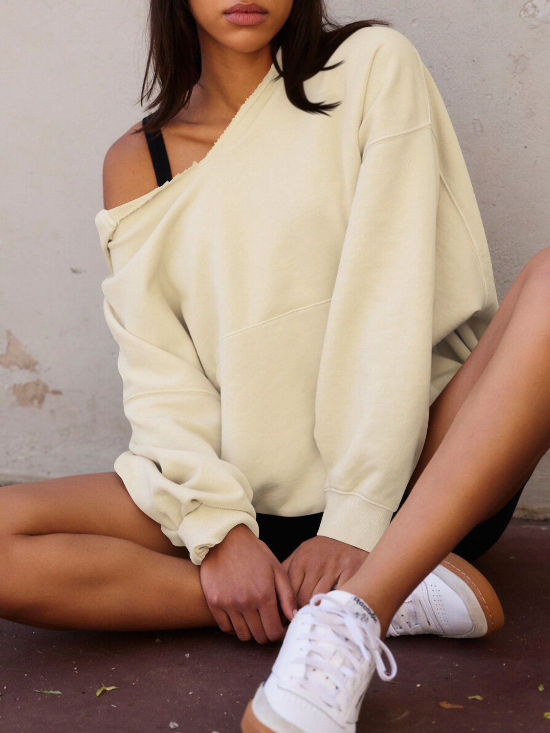 Lovelet Dropped Shoulder Long Sleeve Hoodie